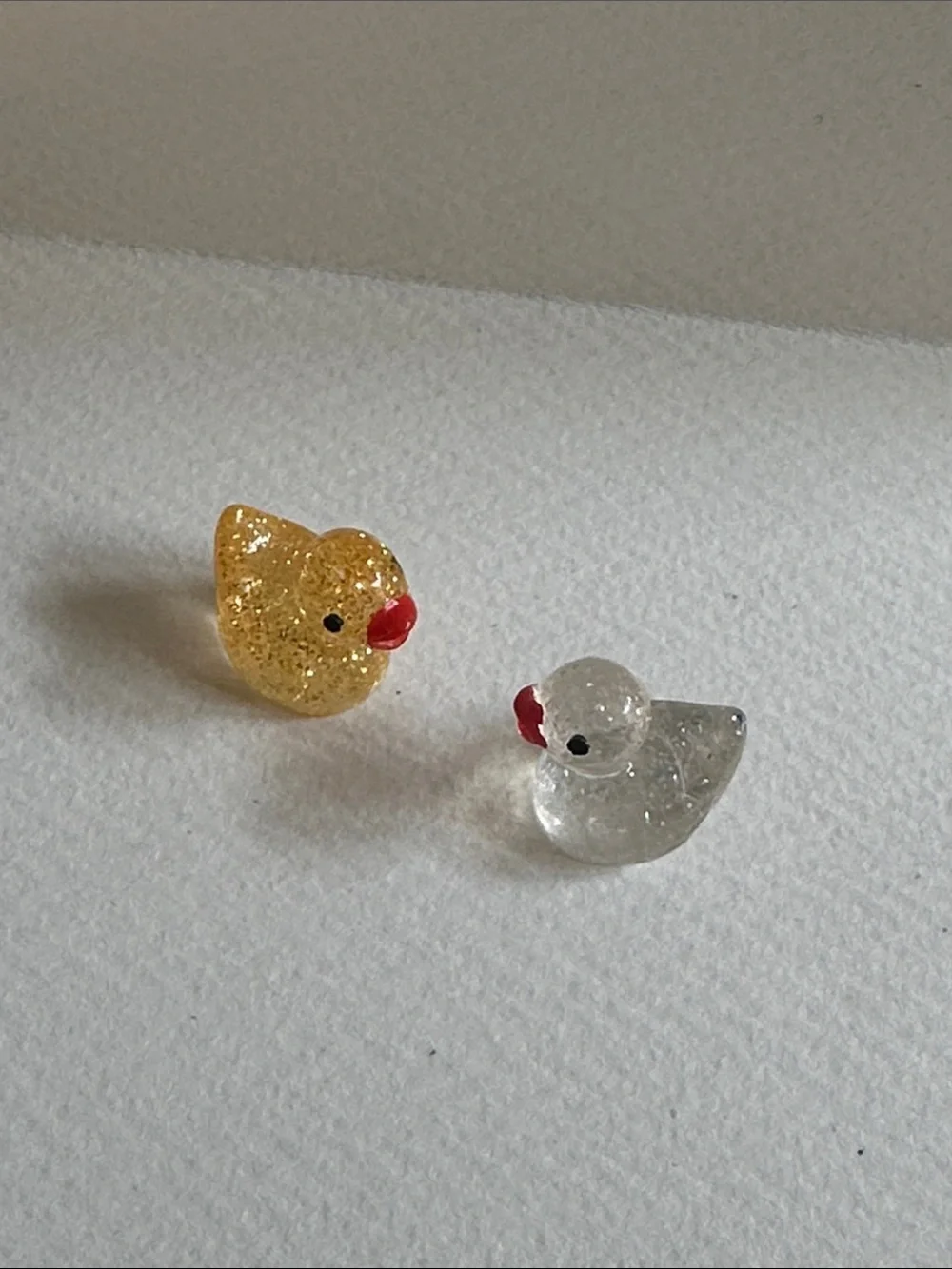 Tiny Rubber Duck Figurines - Set of 2